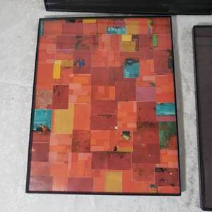 lot 37 image: Psychedelic Collage Framed Prints  Collection of 4