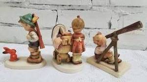 lot 56 image: Collection of 3 Vintage Hummel Figurines  1958 to 1960