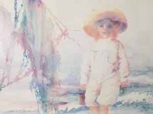 lot 70 image: Beautiful Watercolor Print by Pat Doughty- ARTIST PROOF
