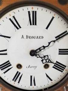 lot 22 image: Antique French Inlaid A. Drouard Wall Clock