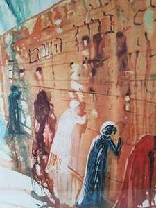 lot 1 image: Brilliant SIGNED Print by SALVADOR DALI - Western Wall