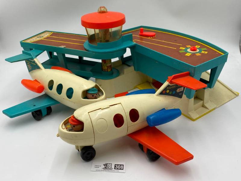 Rare Vintage 1970s Fisher-Price Little People Airport and Airplane #183 | Everything But The Kitchen Sink; Man Cave, Collectibles, Retro Toys, VHS DVDs, Cassettes, CDs Mannequins and MORE! | K-BID Rare Vintage 1970s Fisher-Price Little People Airport and Airplane #183 | Everything But The Kitchen Sink; Man Cave, Collectibles, Retro Toys, VHS DVDs, Cassettes, CDs Mannequins and MORE! | K-BID