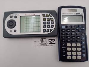 lot 245 image: Retro Handheld Video Game and Calculator