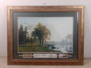 lot 252 image: Job 3714 Framed and Custom Matted Art