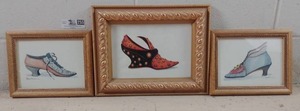 lot 255 image: Vintage Framed Shoe Prints