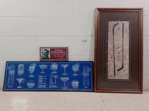 lot 259 image: Unique Vintage Framed Art Prints and Wall Hanging