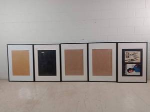 lot 268 image: 7  28.5 X 40.5 Large Metal Picture Frames