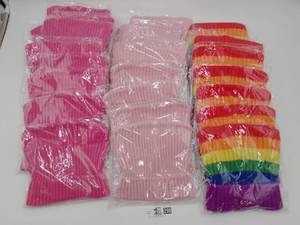 lot 290 image: Pink and Rainbow Beanies