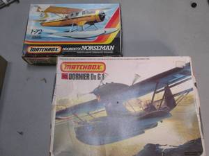 lot 58 image: 2 Vintage Matchbox Airplane Model K...