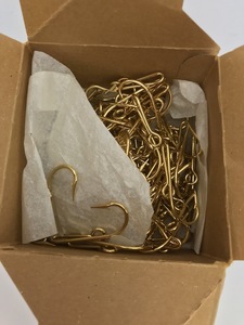 lot 42 image: Gold Plated Eagle Claw Fish Hooks (Inc All In Box)