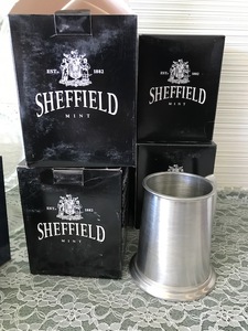 lot 44 image: Sheffield Mint Pewter Tankard Mug - Hand Crafted