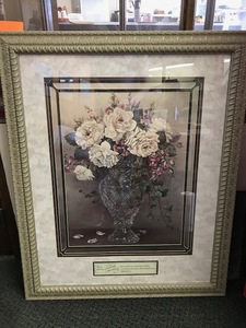 lot 87 image: Still Life Framed Print & Ephesians 320 Text