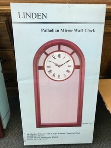 lot 107 image: Linden Palladian Mirror Wall Clock #2