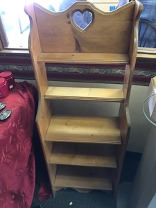 lot 123 image: Wood Display Shelf