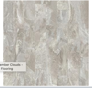 lot 129 image: 369 SF of Triversa Tile Laminate - Terrene November Cloud High End Cork Backing