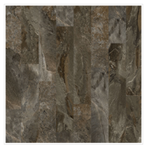 lot 133 image: 410 SF of Triversa Tile Laminate - Terrene Brown Swirl High End Cork Backing