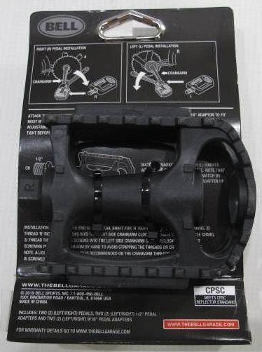 lot 1 image: Bell Universal Bicycle Bike Pedal Set