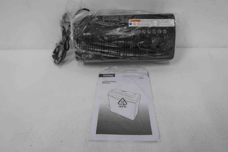 lot 30 image: Royal CX6 Cross-Cut Shredder - Black (29183G-BK)
