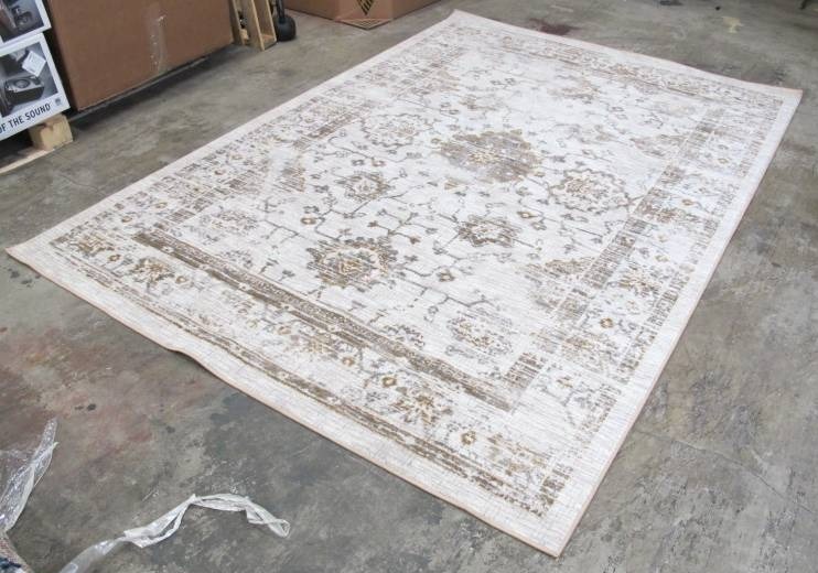 lot 157 image: Threshold 7 x  10 Vintage Tan Distressed Rug