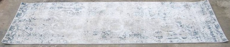 lot 160 image: Safavieh 2ft 3in x 8ft Beige Gray Area Runner Rug