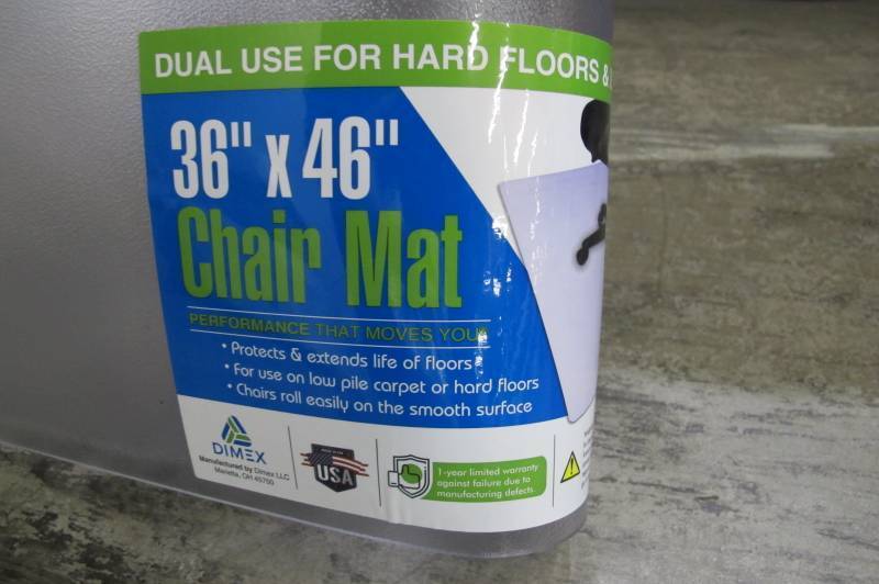 lot 163 image: 36 x 46 Clear Home Office Chair Mat
