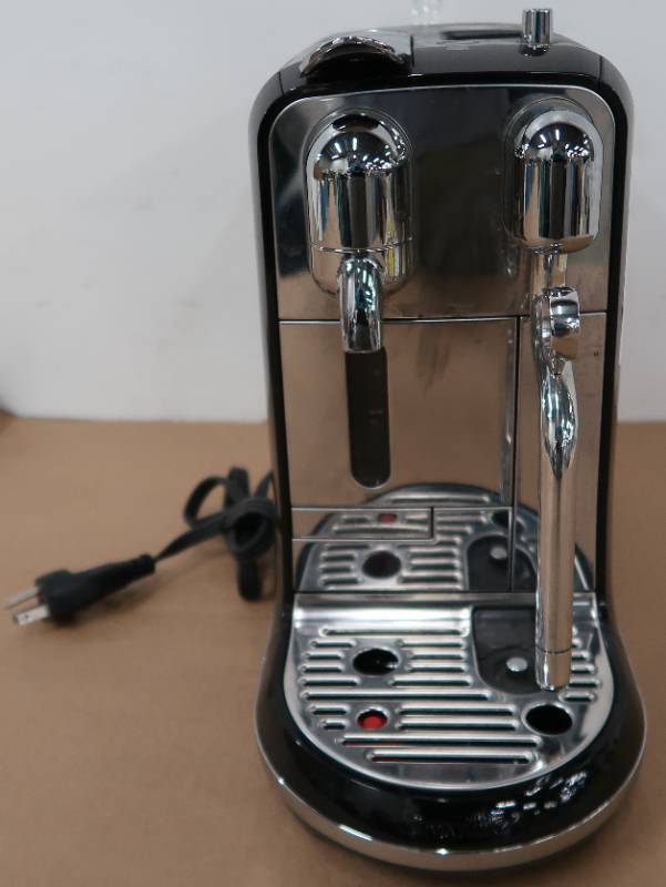 lot 175 image: Breville Nespresso Creatista Single Serve Espresso Machine with Milk Auto Steam Wand, Black.