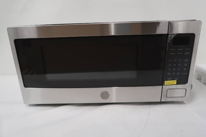 lot 176 image: GE - Profile Series 1.1 Cu. Ft. Mid-Size Microwave - Stainless steel