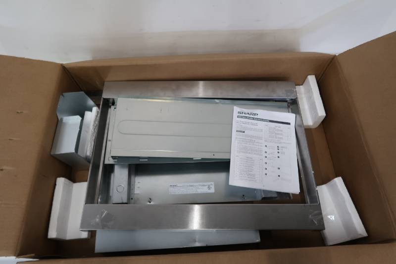 lot 178 image: Sharp - Microwave Oven Trim Kit for Carousel SMC1585BS Microwave - Stainless steel