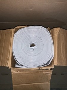 HUSKY Plastic Sheeting 20 ft x 100ft with Husky 10ft x 50 ft. plastic sheeting