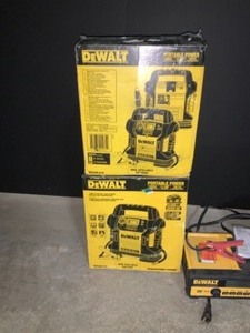 Pallet of Assorted Jump starter DEWALT,BLACK DECKER and Standley. See pictures