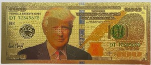 lot 45 image: Trump $100 Gold Note