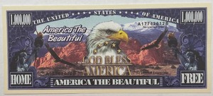 lot 41 image: America the Beautiful $1,000,000 Note