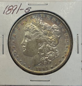 lot 20 image: 1891-S Morgan Silver Dollar