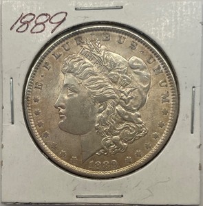 lot 7 image: 1889 Morgan Silver Dollar