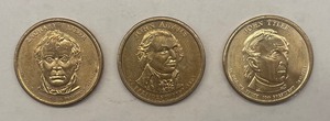 lot 14 image: Three Presidential Dollars