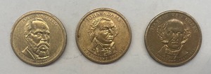 lot 16 image: Three Presidential Dollars