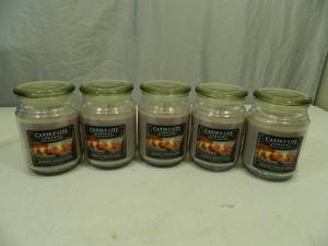 lot 14 image: 5 New 18 oz Candlelite Candles