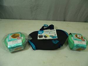 lot 27 image: New Placemat Lunchbag with Two New Bowls