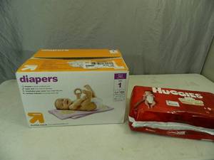 lot 43 image: 156 Size 1 Diapers