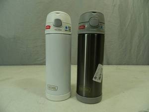 lot 44 image: 2 New Metal Thermos Drink Tumblers