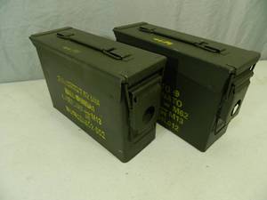lot 53 image: Pair of 30 Cal. US Military Ammo Cans