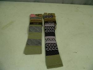 lot 95 image: 2 New Pair of Womens Hiwassee Trading Over the Calf Socks