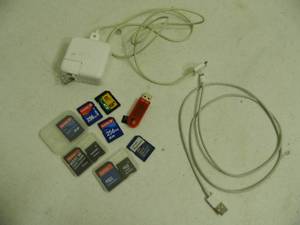 lot 103 image: Memory Cards, USB Stick, Apple Cords