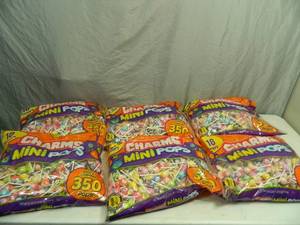 lot 117 image: 6 New Large Bags of Charms Pops