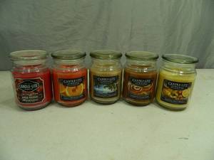 lot 144 image: 5 New CandleLite 18 oz Candles