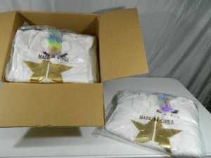 lot 32 image: 6 New Adult Unicorn One Piece Pajama  Union Suits