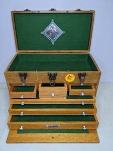 lot 38 image: Gerstner International Multi-Drawer Wood Toolbox