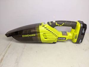 lot 32 image: Ryobi Evercharge 18V Handheld Vacuum w Lithium Battery