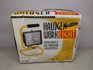 lot 34 image: 500 Watt Halogen Work Light - NIB