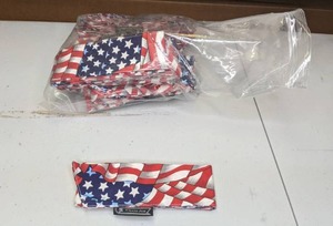 lot 63 image: Lot of 24 Patriotic Cooling Bandana Headbands